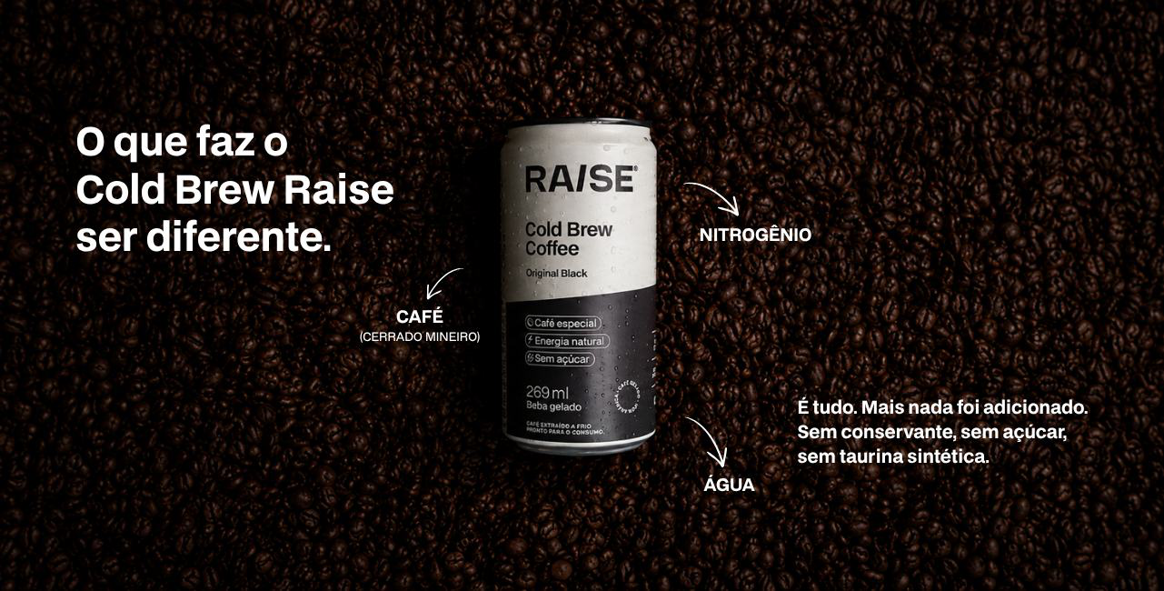 O que faz o Cold Brew Raise ser diferente